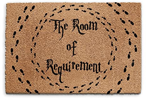 Room of Requirement Doormat (40cm x 60cm) Small, Front Door Mat, Coconut Core Fibre Heavy Duty Mat, Rug, Welcome Indoor Natural Coir Mat, Regular