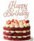 RIBBOOO 1-Pack Roségold Happy Birthday Tortendeko Cake Topper Geburtstag Kuchen Dekoration für Geburtstagsparty Papier-Kuchenaufsatz Jungen Mädchen Frauen und Männer