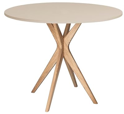 JUBI Runder Esstisch 80cm beige