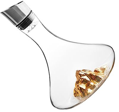 Mikinona 1pièce Carafe à Doré Décanteur Transparent Design Élégant Pour Service