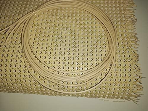 Restauraciones Vintage Kit de Rejilla Mimbre para Sillas (61 cm x 50 cm, Junquillo diametro 3 mm)