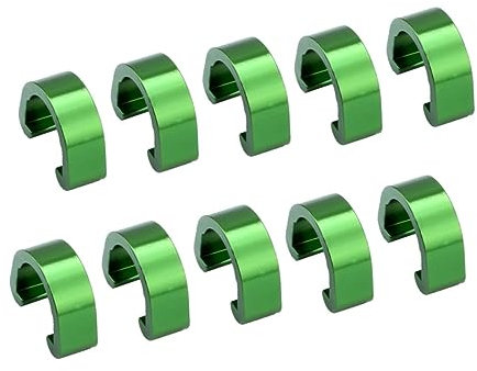 Happyyami 10pcs Bike Brake Line Buckle c Clip Bike Buckle Lightweight Aluminum Alloy Tube Clips for