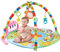 Kick and Play Piano Gym, Bauch-Aktivitätsmatte - Cartoon Gym Piano Pad mit Musik - Tragbare Fitness-Aktivitätsmatte, Musik- und Sprachspielmatte für Zuhause, Schule, Kindergarten