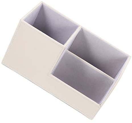 Gadpiparty Multifunktionaler Schreibtisch Organizer Stiftehalter Und Aufbewahrungsbox Für Schreibwaren Hochwertiger Langlebiger Und Leicht Zu Reinigender Pencil Holder Weiß Für Büro Und