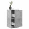 Eleganz Apothekerschrank Betongrau 40x41x77,5 cm | Moderne Wohnzimmermöbel aus Holzwerkstoff | Platzsparend & Stilsicher | Ideal für kleine Räume | Schrank für Apotheken & Sammlungen
