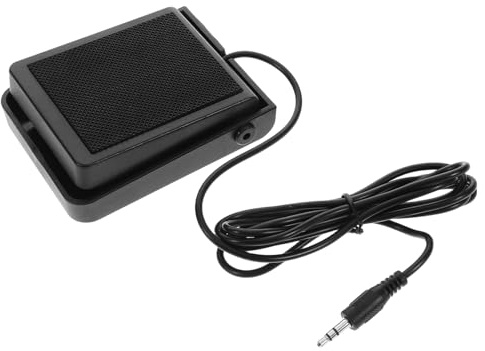 Sustain Pedal für E-piano mit 3,5-mm Anschluss, Schwarz, Pl-01b | E-piano und Midi Synthesizer, ABS und Metall, Einfache Verbindung, Schlichte Elegante Ausführung