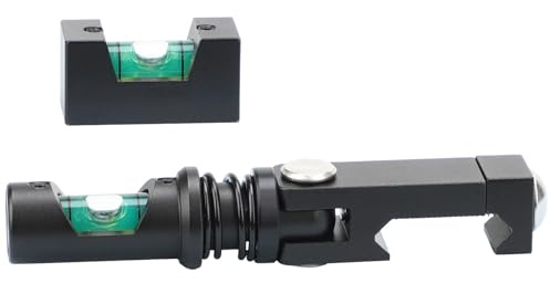 Thwackor Faltbares Zielfernrohr, Nivellierset, professionelles Design, hohe Präzision, Schwarz