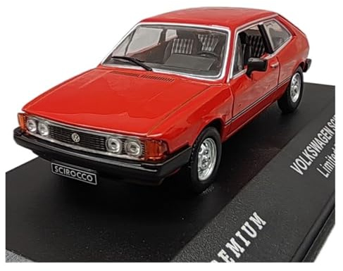 YRXIAO 1 43 ​​Scirocco 1980 Legierungsauto-Modell Klassisches Statisches Ausstellungsstück Sammlerstück Spielzeu Erwachsene Rot Für Wohndekorationen