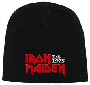 Razamataz Iron Maiden Est 1975 Beanie Black