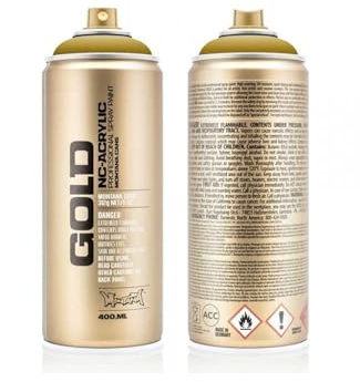 Montana GOLD Acrylic Professional Spray Paint 400 ml - Mustard
