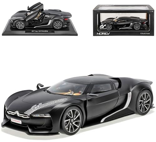 Norev Citroen GT Matt Schwarz Coupe 2008 1/18 Modell Auto