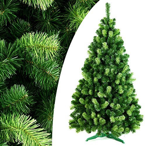 DecoKing 220 cm Künstlicher Weihnachtsbaum Tannenbaum Christbaum Tanne Daria Weihnachtsdeko