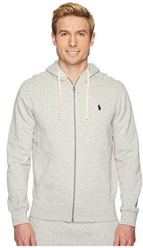 Polo Ralph Lauren Men's Fleece Zip Hoodie, Sport Heather, Blue, XL