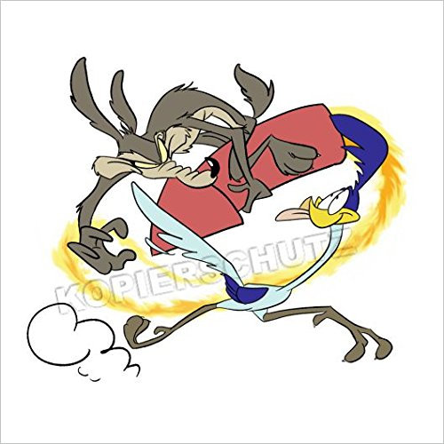 484 < Roadrunner & Coyote > Aufkleber Sticker