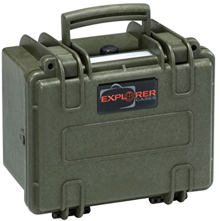 Explorer Cases 2214 GE wasserdichte Staubdichte Mehrzweck-Schutzhülle leer, Military Green