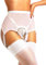 sofsy Reggicalze Donna Velato/Trasparente con Cinghie a Clip – Lingerie Sexy (Calze Donna Vendute Separatamente) Nozze Sposa Luna di Miele White 4 - Large