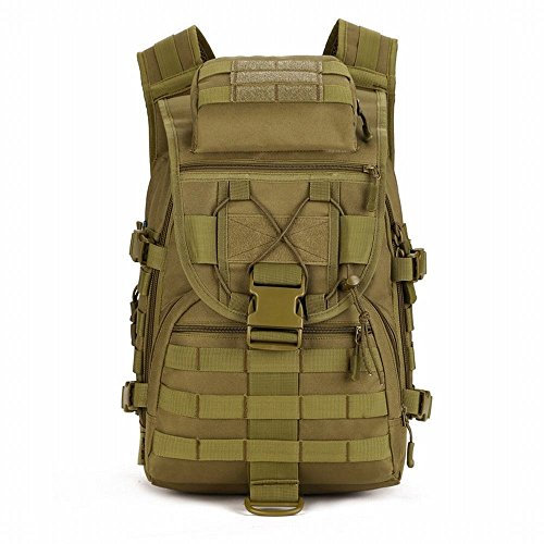 YFNT Militär Schulter Rucksack 51L Tactical Tagesrucksack MOLLE Assault Pack Rucksack Gear Wasserdicht Tasche für Jagd Camping, Jungle Digital