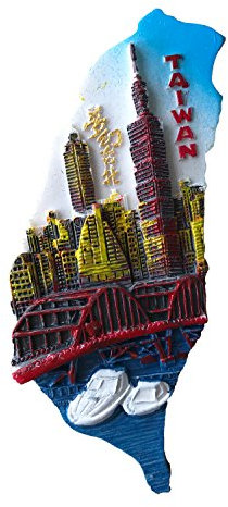 Kühlschrankmagnet-Reise-Aufkleber Taiwans 3D Insel-förmiger Andenken-, Haus-u. Küchen-Dekoration Taiwan China-Kühlschrank-Magnet