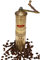 Kaffeemühle, manuell, 22.9 cm, handgefertigt, Messing, manuelle Kaffeebohnenmühle, dekorative handgehämmerte künstlerische Antik, verstellbare Handkurbel, türkischer Kaffee jeder Größe, Dutzend