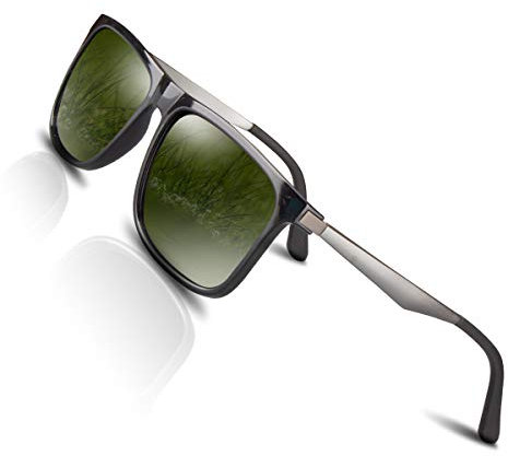 CHEREEKI Polarisierte Sonnenbrille UV400 Retro Vintage Brille für Herren und Damen
