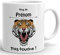 Tasse Mug Humour Personnalisable Prénom - Mug De Prénom, Pas Touche - Cadeau Personnaliser Ado Femme Homme Maman Papa Anniver
