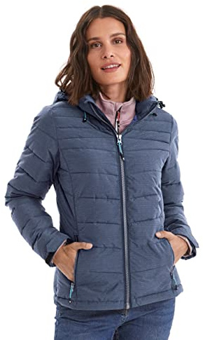Killtec Damen Skane Wmn Quilted Jckt A Jacke In Daunenoptik Mit Abzippbarer Kapuze