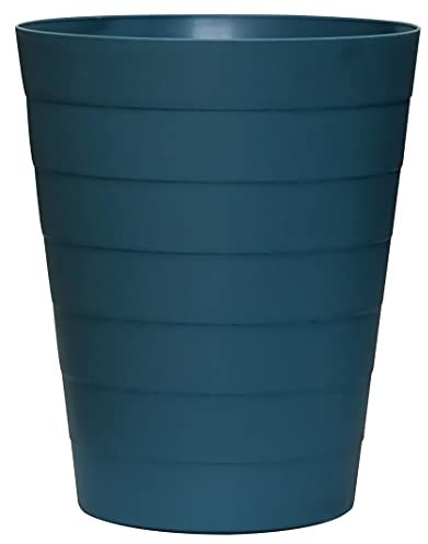Nipogear Petite poubelle ronde en plastique - 4,5 litres - Bleu marine