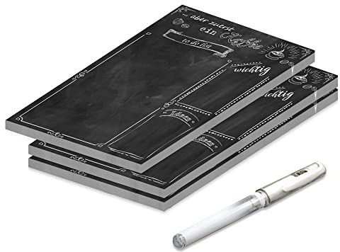 PRICARO To-Do Liste Chalkboard, magnetisch, A5, 25 Blatt, 3 Stück