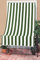 Tenda da Sole a Righe RIVERS per Balcone e Finestra Esterno, Poliestere Leggero, Filtra Luce Solare, Varie Misure e Colori, con Frange e Anelli di Plastica 290X290 CM RIGHE LARGHE VERDI