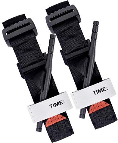 DQTYE 2pcs Tourniquet, Outdoor Tourniquet Tactical Strap Quick Release Buckle One-Handed Operated for Sports Camping Sports Hiking