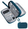 Skycase Kabeltasche,Kabel Organizer Tasche,Elektronikzubehör Organizer,Tragbare Kabelorganizer,Doppelte Kabel Tasche für Elektronische Accessoires USB Powerbank SD-Karte Ladekabel,Grün