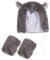 TOVINANNA 1 Satz Wolfsmütze Und Handschuhe Stirnband Mit Wolfsohren Halloween-wolfshut Wolfsmütze Mit Handschuhen Cosplay Wolfsmütze Wolfshut Für Halloween Haarschmuck Kurzer Plüsch Tier