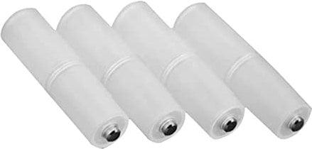 Ranuw 4Pcs AAA To AA Size Battery Converter Adapter Dustproof Battery Storage Box For Case With Metal Contact Tips Aaa To Aa Battery Converter Adapter