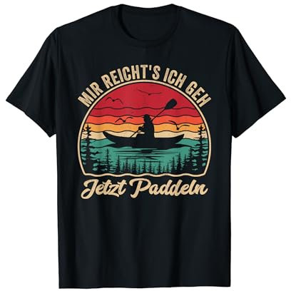 Kanu Kajak Paddelboot Kanadier Kajakfarer Kanufahrer Vintage T-Shirt