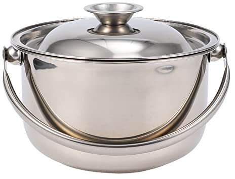 Milisten Cooking Bowl Cooking Pot Quart Stockpot Enamel Cookware Butter Melting Pot Tagine Pot Grease Strainer Pot Grease Filter Steel Stock Pot Egg Skillet Metal Sauce Pot Stainless Steel