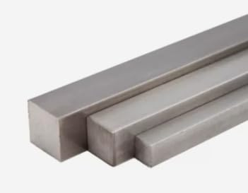 Carré plein inox 304L - Profil plein acier inoxydable - 1 m - 6mm à 30mm (15x15)