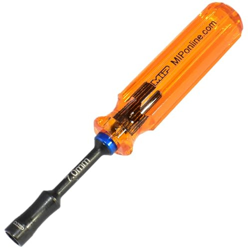 MIP 9804 7.0mm Metric Hex Nut Driver RC Tool – Precision Grip Hex Screwdriver with Deep Socket for RC Car Repair, Made 100% in USA