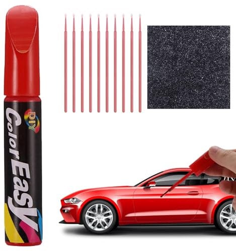 KARELLS Bolígrafo Reparador, Bolígrafo Retoque Coche, Rotulador Arañazos Coche, Pluma De Retoque del Coche, Bolígrafo Retoque Coche, Bolígrafo Reparador Arañazos Coche, Arañazos Coche, Rojo