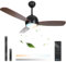 Aigostar Ventilador de Techo con Luz LED, Lampara Ventilador techo Ultra Silencioso con Mando a Distancia, 30W Motor DC Reversible, CCT 2700K-6500K, Regulable, 6 velocidades, Ø106.6cm