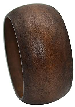 Caiyao Boho Wooden Bracelet Multi-Colored Wide Chunky Bangle Bohemian Jewelry Wood Wristband for Women-Brown