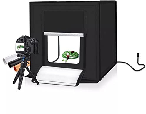 ZHCHAO 60CM Folding Lightbox Tabletop Shooting Softbox Mini Photo Studio Light Soft Box for Product Photography Background Kit