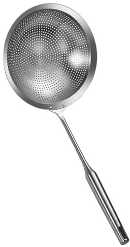 NONGYU Küchenlöffel für effizientes Ablassen von Öl und Suppe, Edelstahl-Skimmer-Löffel für Öl- und Wassertrennung