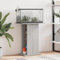 Rantry Aquariumständer Aquarium Unterschrank Aquarien Schrank, Aquarium Tisch mit Stabiler Oberplatte, Aquariumschrank für Sicheren Stand Grau Sonoma 60,5x36x72,5 cm Holzwerkstoff
