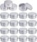 Luabue 20Pcs Empty Cosmetic Containers Pots 15 ml/0.5oz Small Aluminium Tin Jars with Lids, Lip Balm Containers Travel Sample Pots for Cosmetics Cream Lotion Powder Makeup Storage, DIY Mini Candles