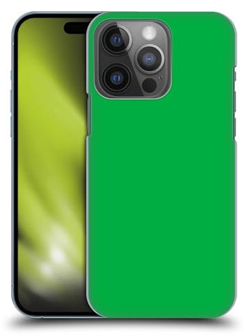 Head Case Designs Blau Blockfarben Harte Rueckseiten Handyhülle Hülle Huelle kompatibel mit Apple iPhone 14 Pro