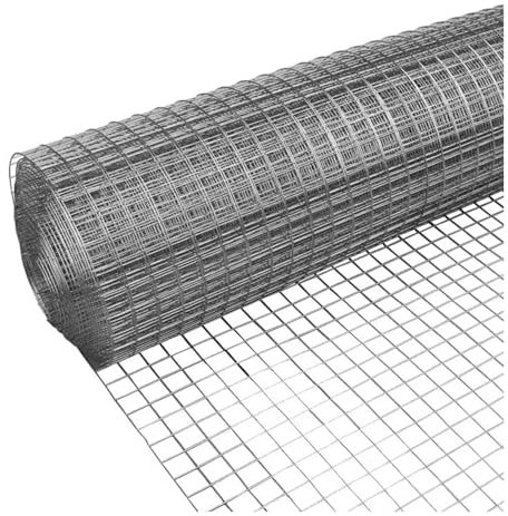 DTVEW Edelstahl-Maschendraht, 20mm/1,2mm Unterstützt Geflügelnetz-Käfigzaun, Pflanzen-Gartenarbeitsmasche, Geländer-Treppensicherheitsnetz(0.6x8m)