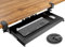Keyboard Tray Under Desk Pull Out with Extra Sturdy C Clamp Mount System, 693.42 (825.5 mm Including Clamps) x 279.4 mm Slide-Out Platform Computer Drawer for Typing Black