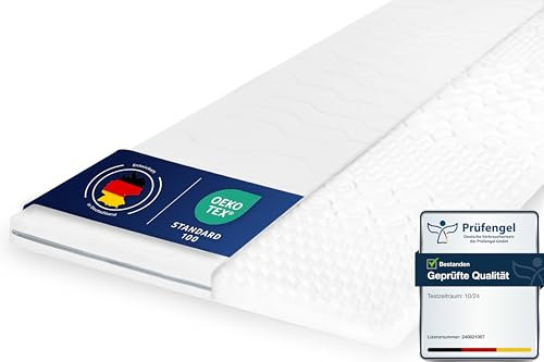 OnlyDreams – 6cm Matratzen Topper 100x200cm | ergonomischer 7-Zonen Kaltschaum | Härtegrad H2&H3 | rutschfest | Memory Effekt | optimaler Liegekomfort | atmungsaktiver, waschbarer Bezug | Oeko-TEX®