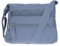Christian Wippermann Nylon Umhängetasche Damen Groß - Mittelgroß mit Zwei Hauptfächern - Verstellbarer Trageriemen bis 150 cm - Reißverschlussfächer - Tasche mit Vielen Fächern - 30x26x12 cm Hellblau