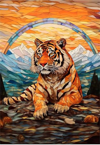 Puzzle 1500 Teile Erwachsene Tier Tiger, Klassische Puzzles 87 x 57 cm Impossible Puzzle Pädagogisches Spiel Herausforderung Spielzeug 1500 Teile Puzzles Geschenk für Mann und Frau